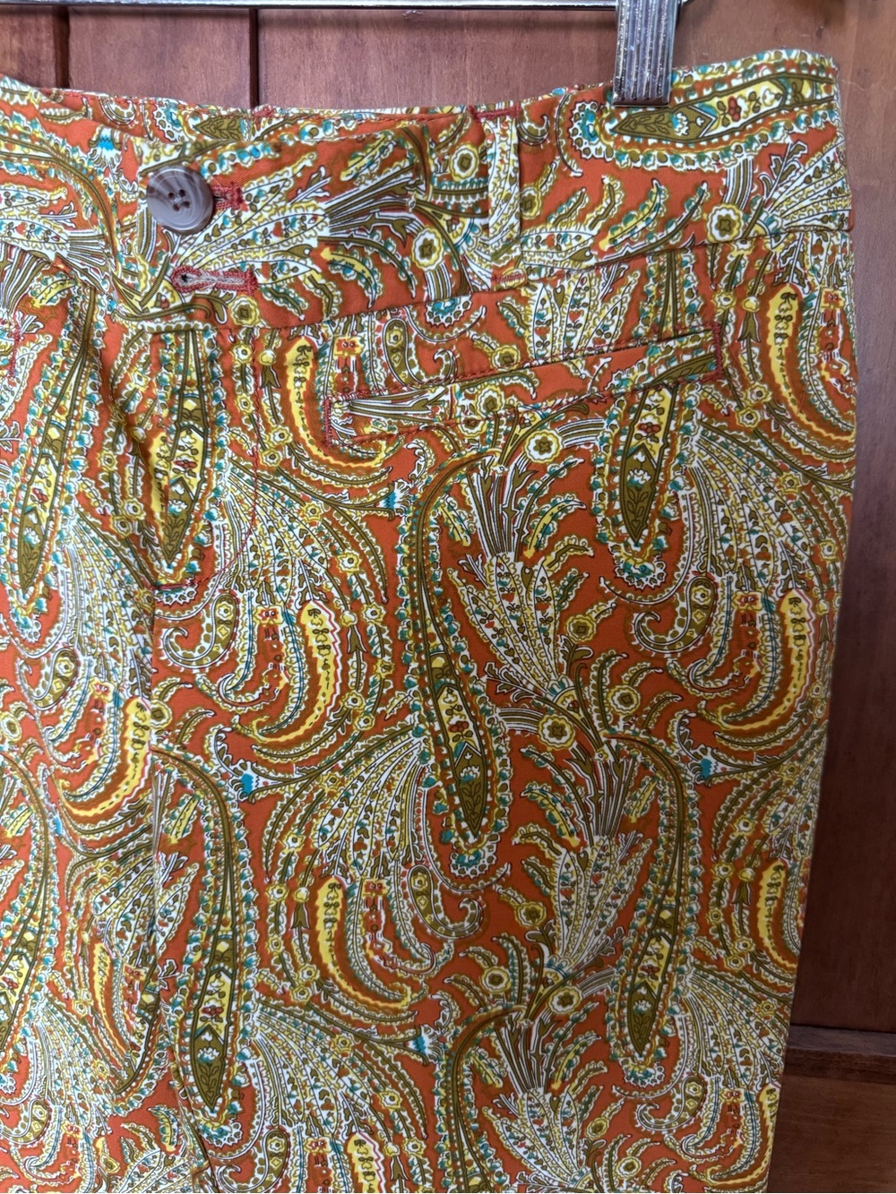 Vintage Anthropologie Paisley Stretch Pants ~ Cartonnier